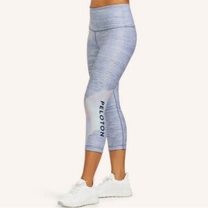 Peloton x WITH Opal Rainbow High Rise Graphic Logo Cropped Tight Leggings